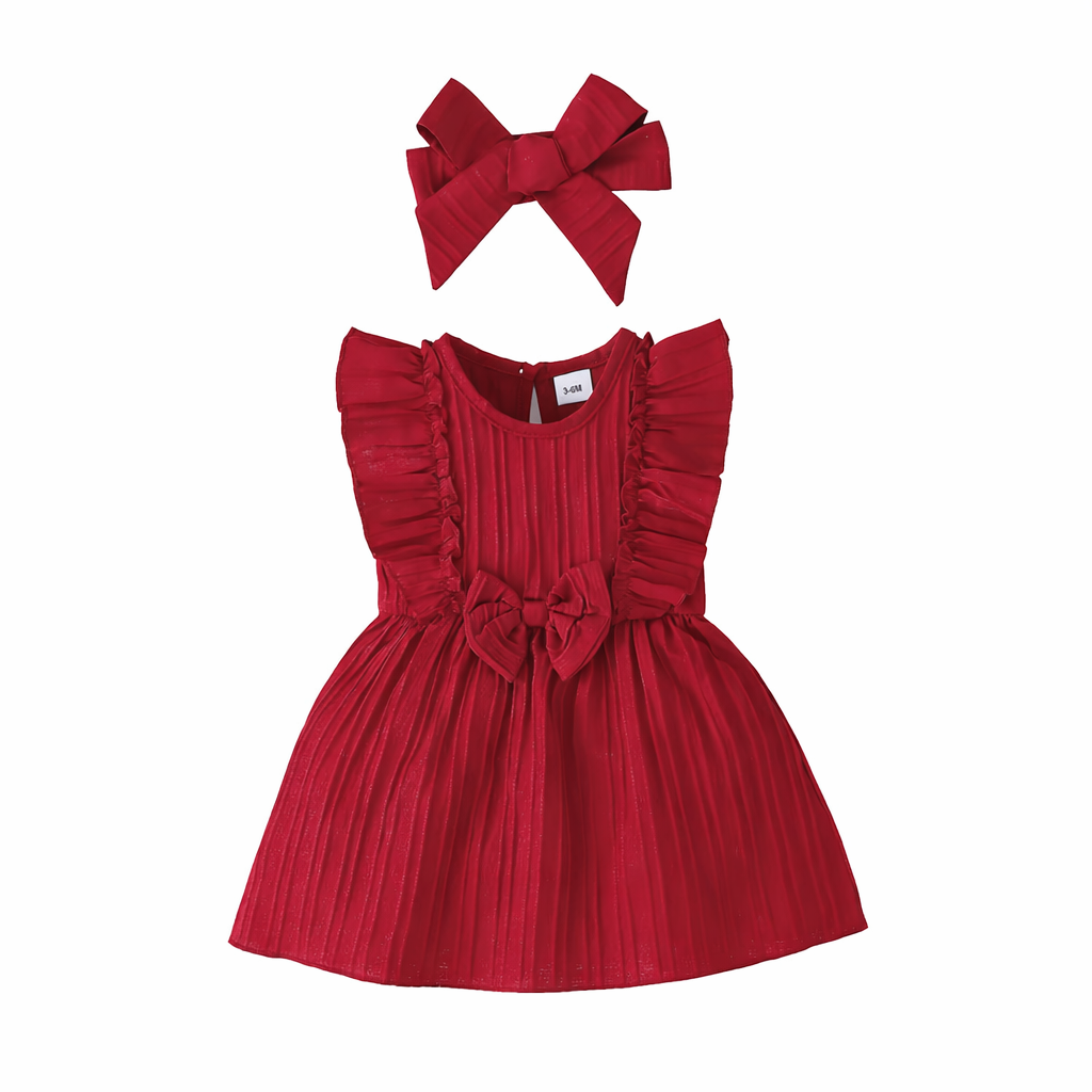 Elegant Sleeveless Ruffle Dress