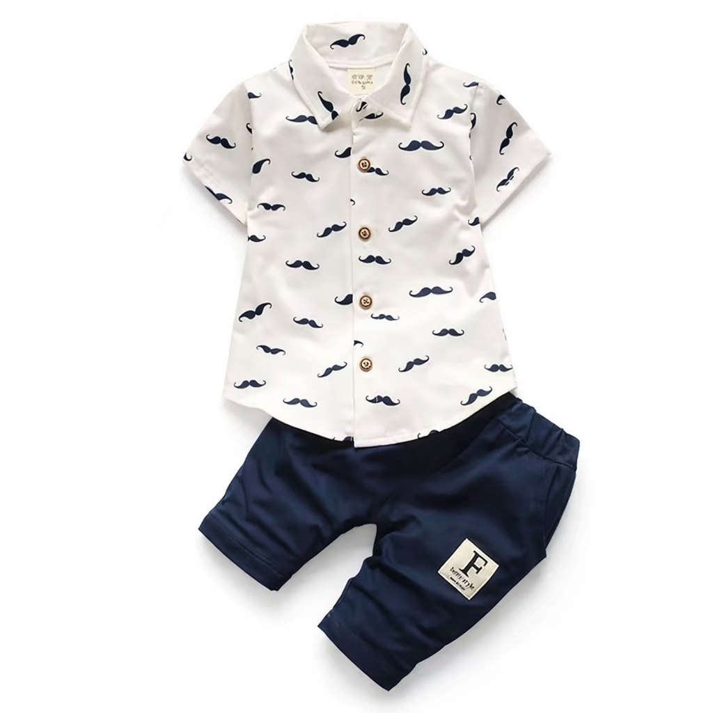 Cute Mustache Baby Outfit for Sunny Days