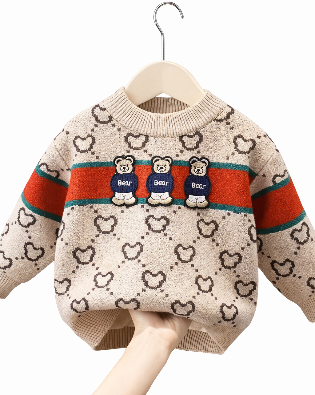 Warm Bear Knit Sweater for Kids