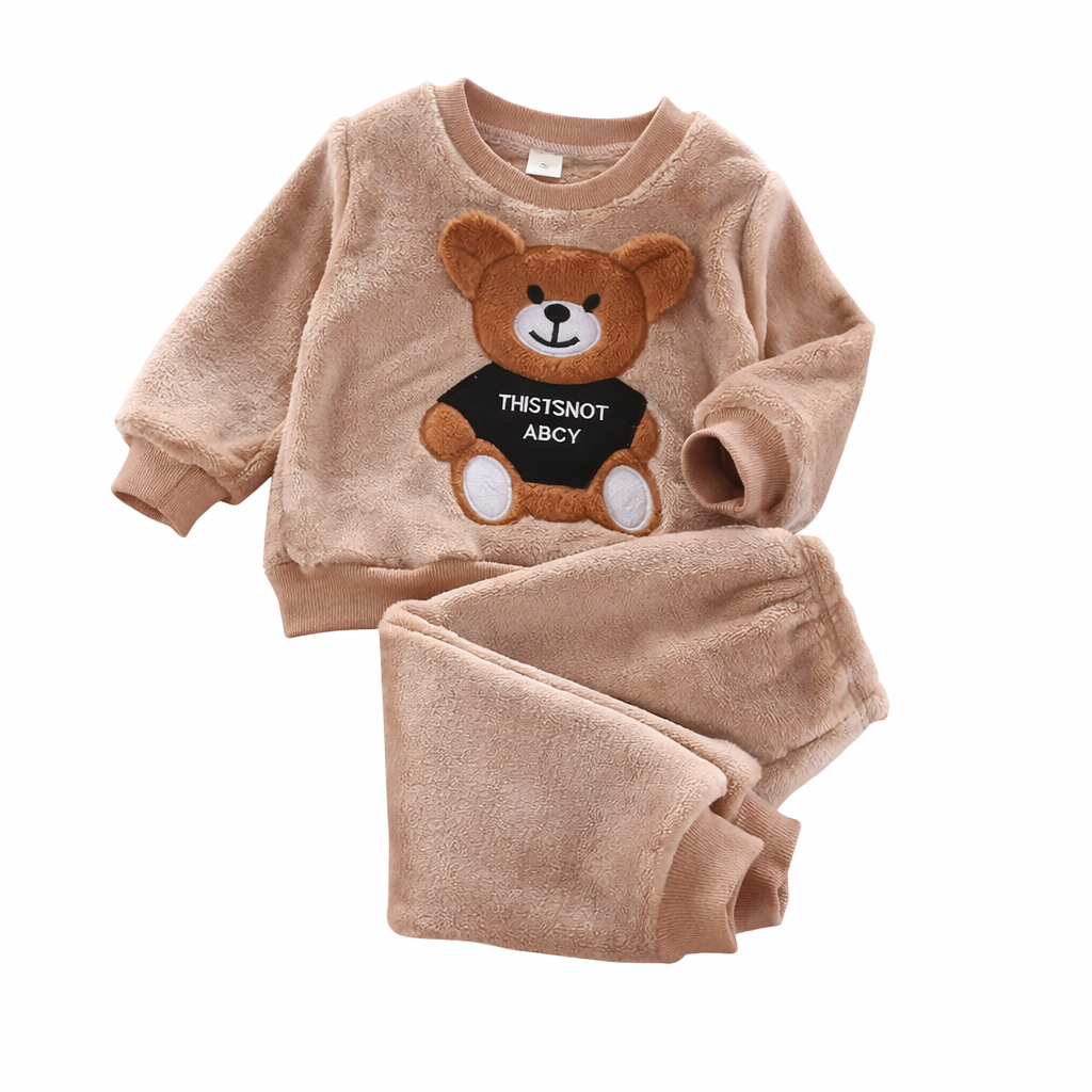 Cartoon Bear Sleepwear Children Pajama Set