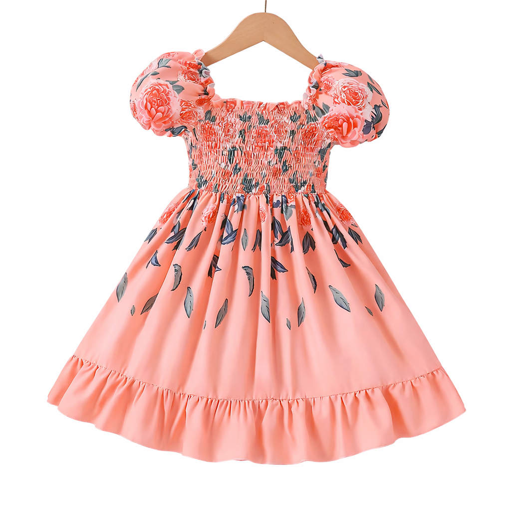 Sweet Summer Rose Dress for Kids