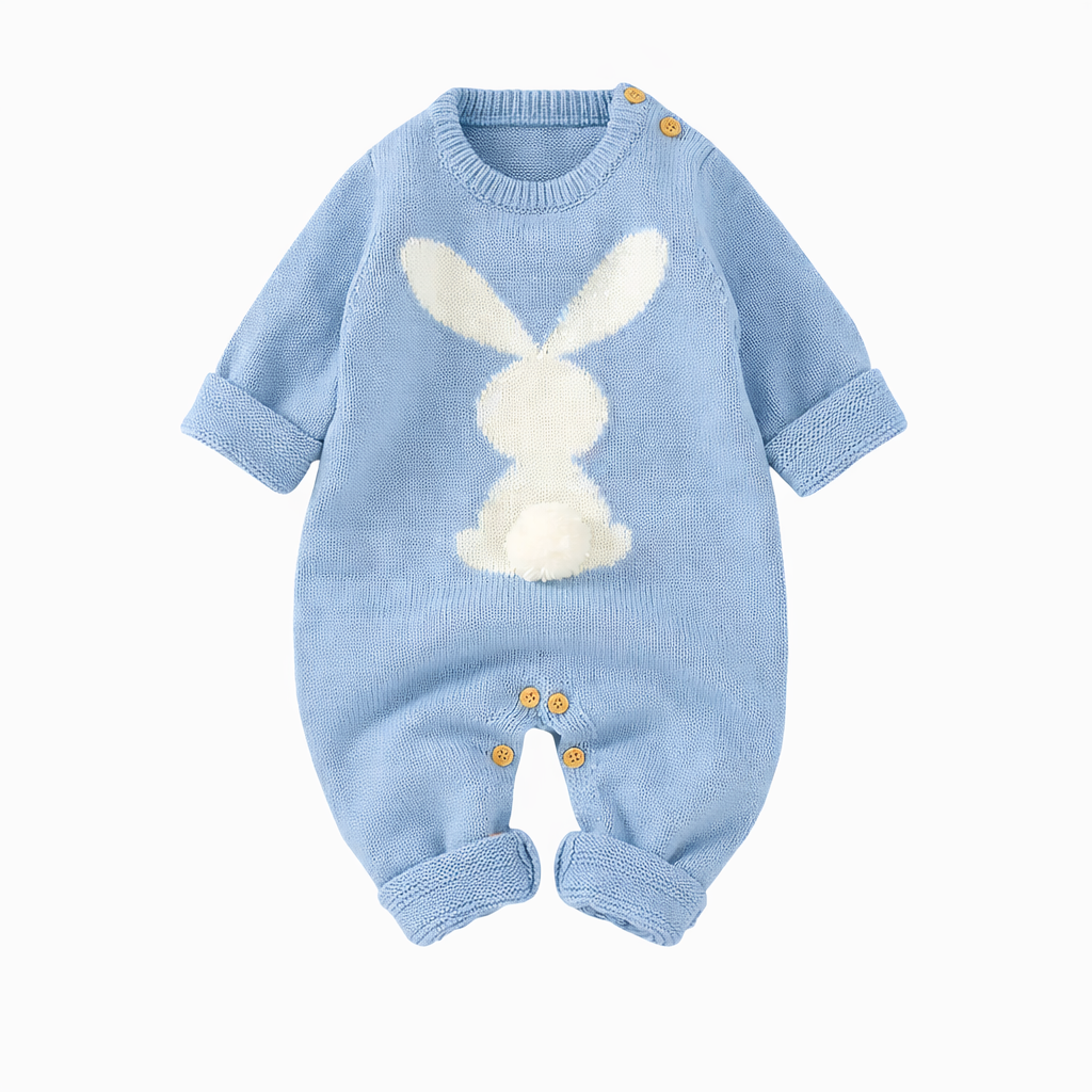 Cute Rabbit Knitted Baby Rompers for Newborns