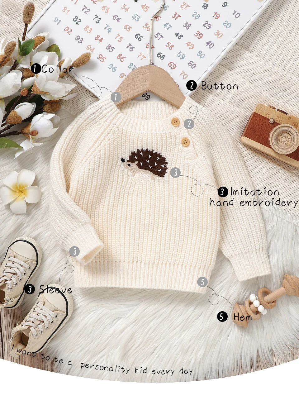 Snuggly Little Hedgehog Knit Pullovers
