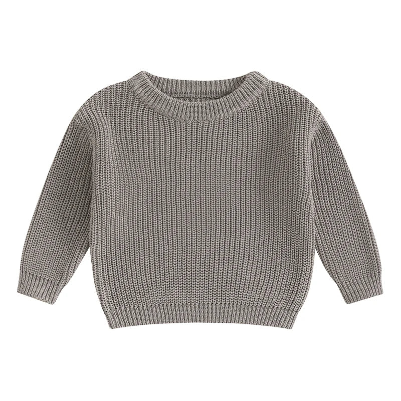 Classic Autumn Knitting Cotton Pullovers  for Kids