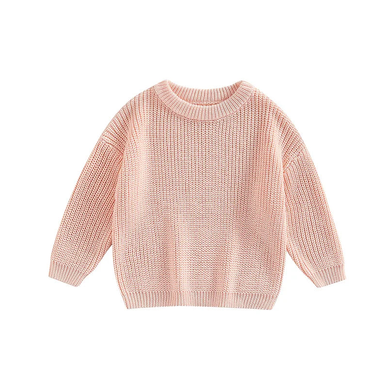 Classic Autumn Knitting Cotton Pullovers  for Kids