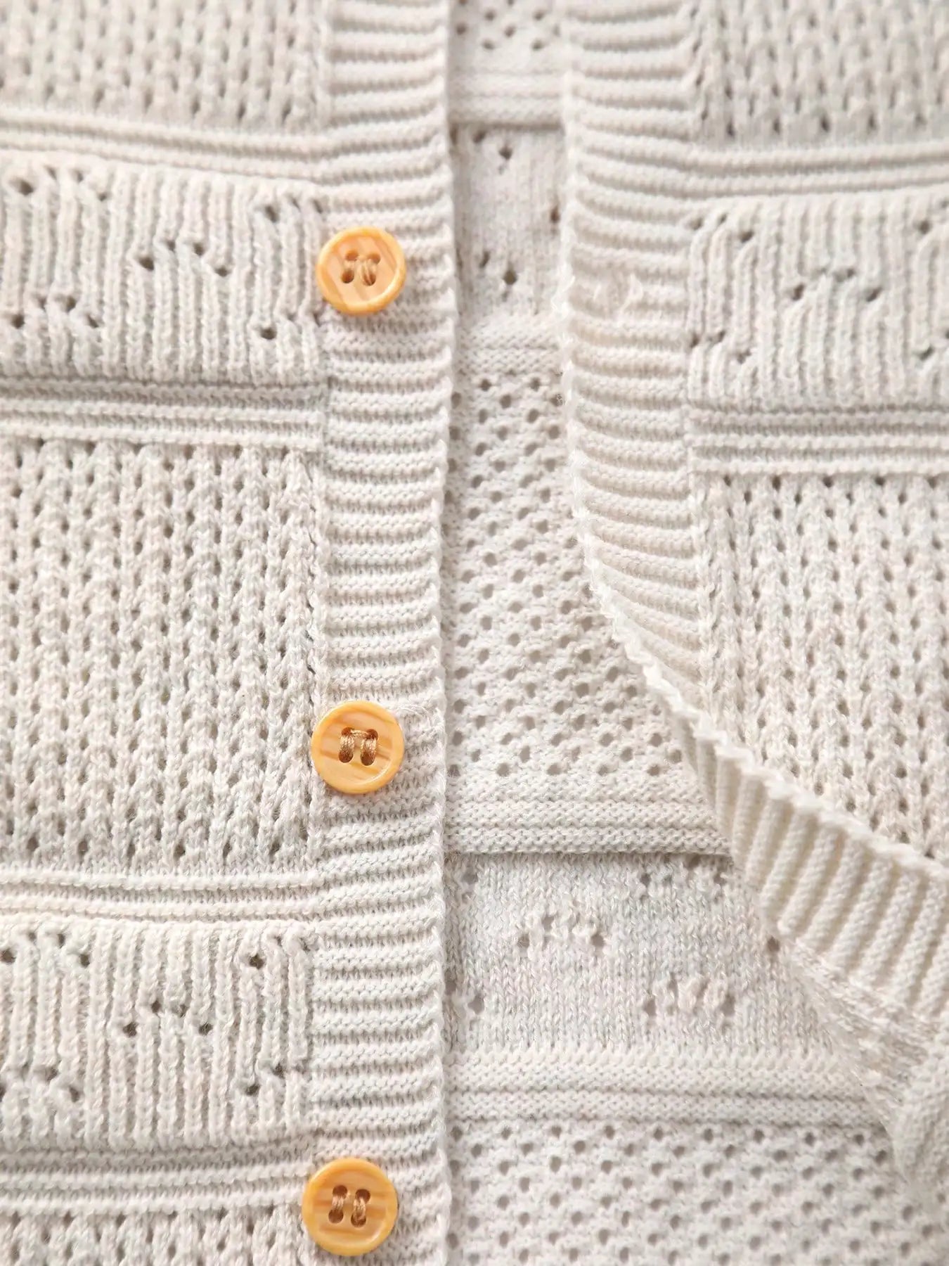 Vintage & Elegant Baby Girl Knit Cardigan