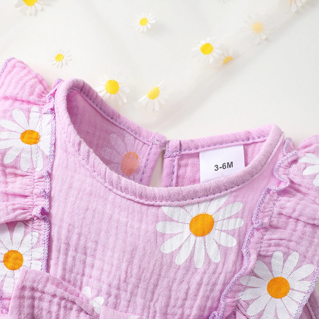Blooming Daisy Summer Sleeveless Casual  Dress