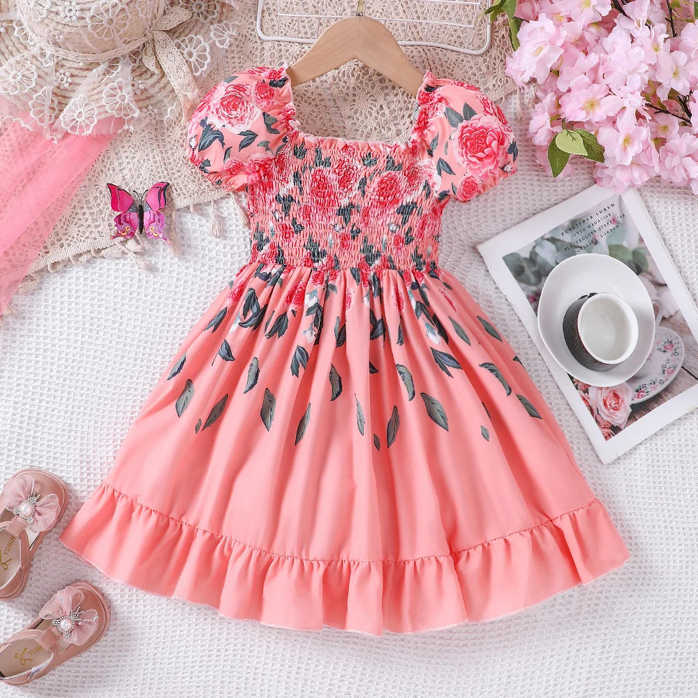 Sweet Summer Rose Dress for Kids