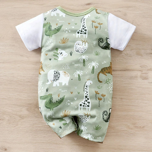 Adorable Safari Adventure Baby Romper Set