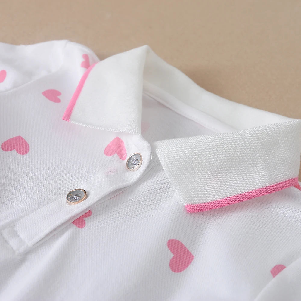 Little Heart Princess Short Sleeve Dress