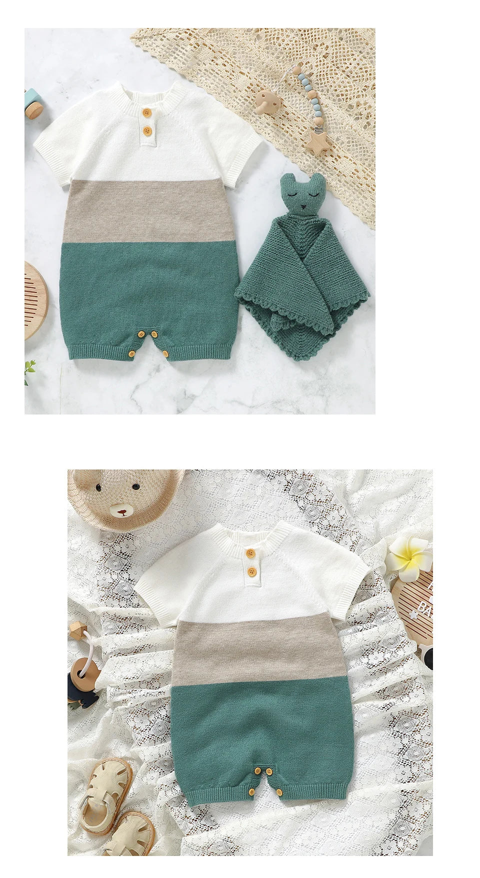 Ultra-Soft Knit Romper Toddler Children Playsuits