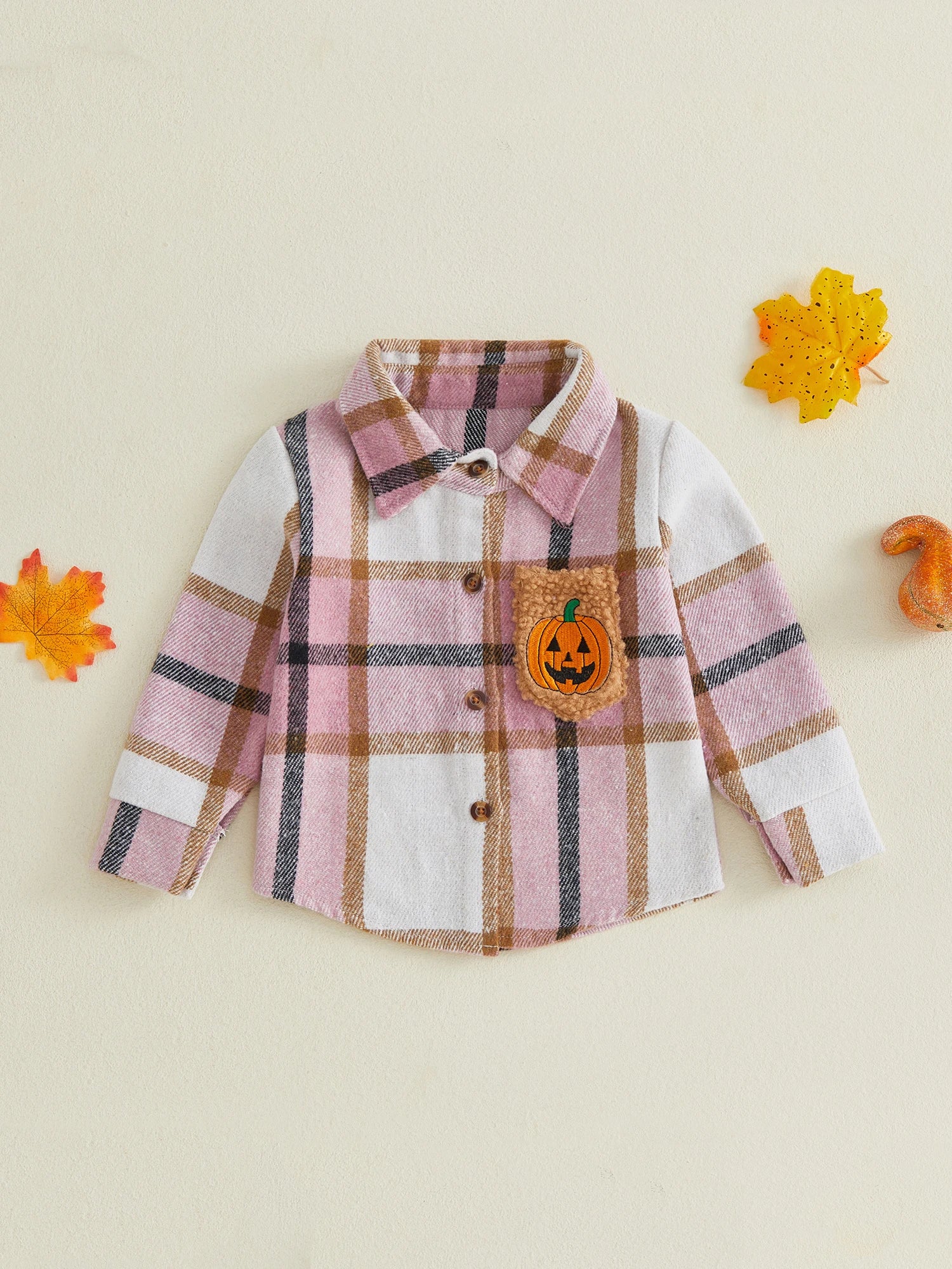 Little Pumpkin Embroidery Cardigan Coat