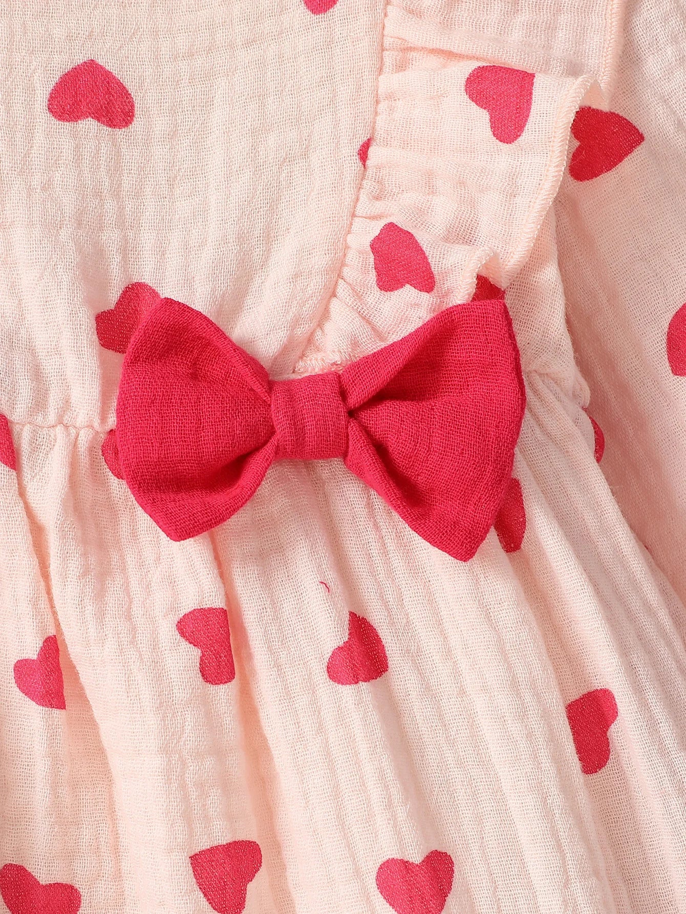 Sweet Floral Baby Romper with Matching Bow Headband Set