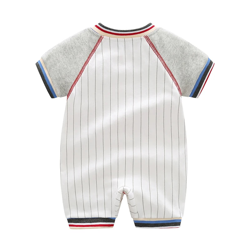 Baby Boy Varsity Baseball Pure Cotton Romper