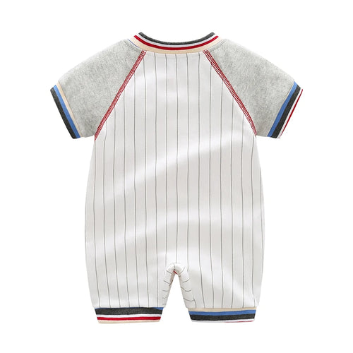 Baby Boy Varsity Baseball Pure Cotton Romper