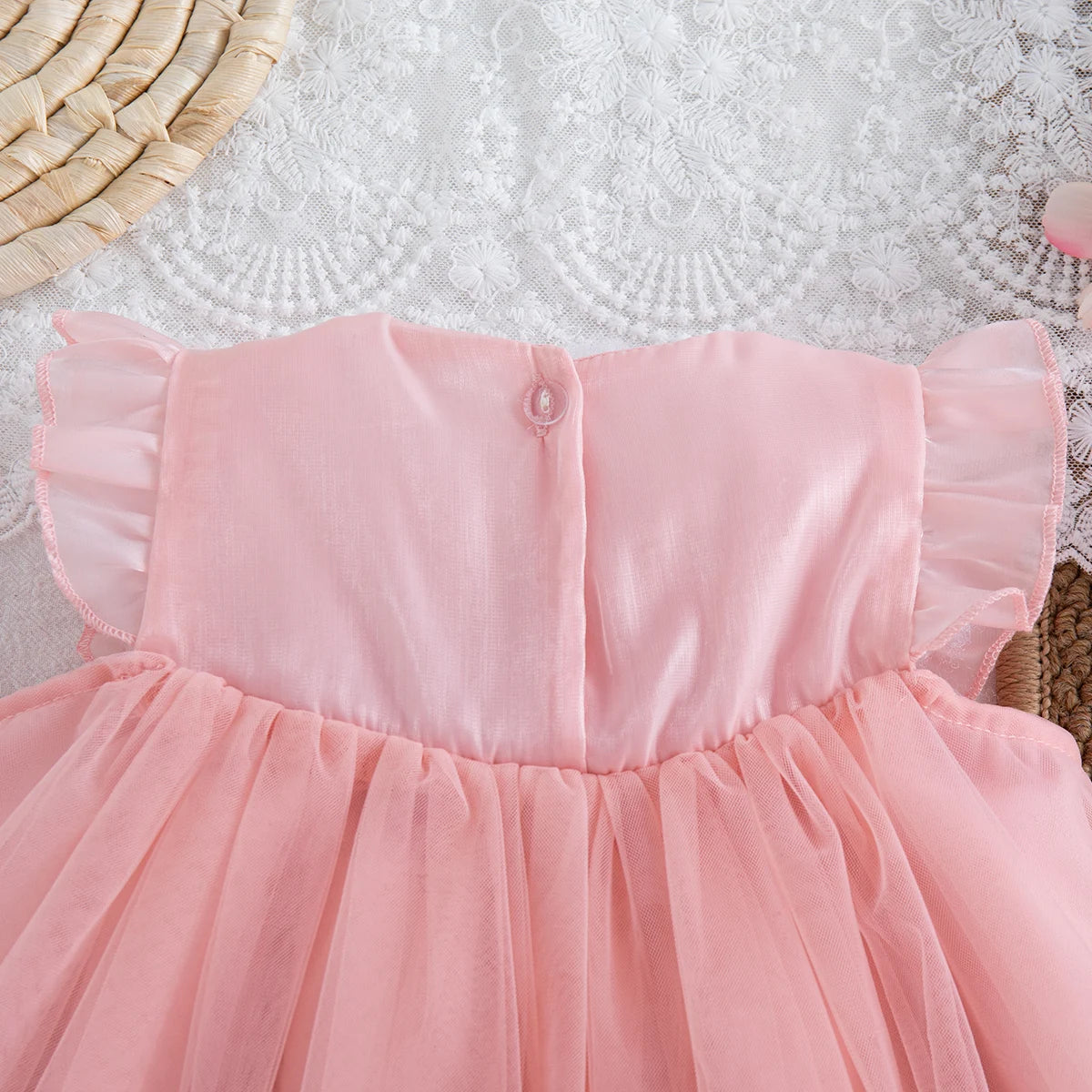 Adorable Baby Girl Chiffon Bow Dress
