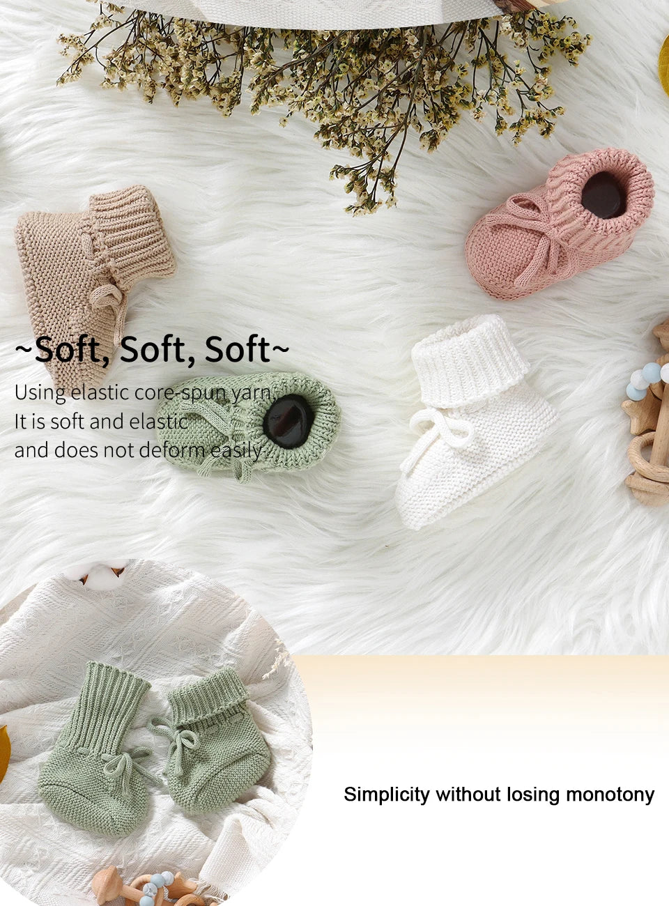 Adorable Soft-Knitted Footwear
