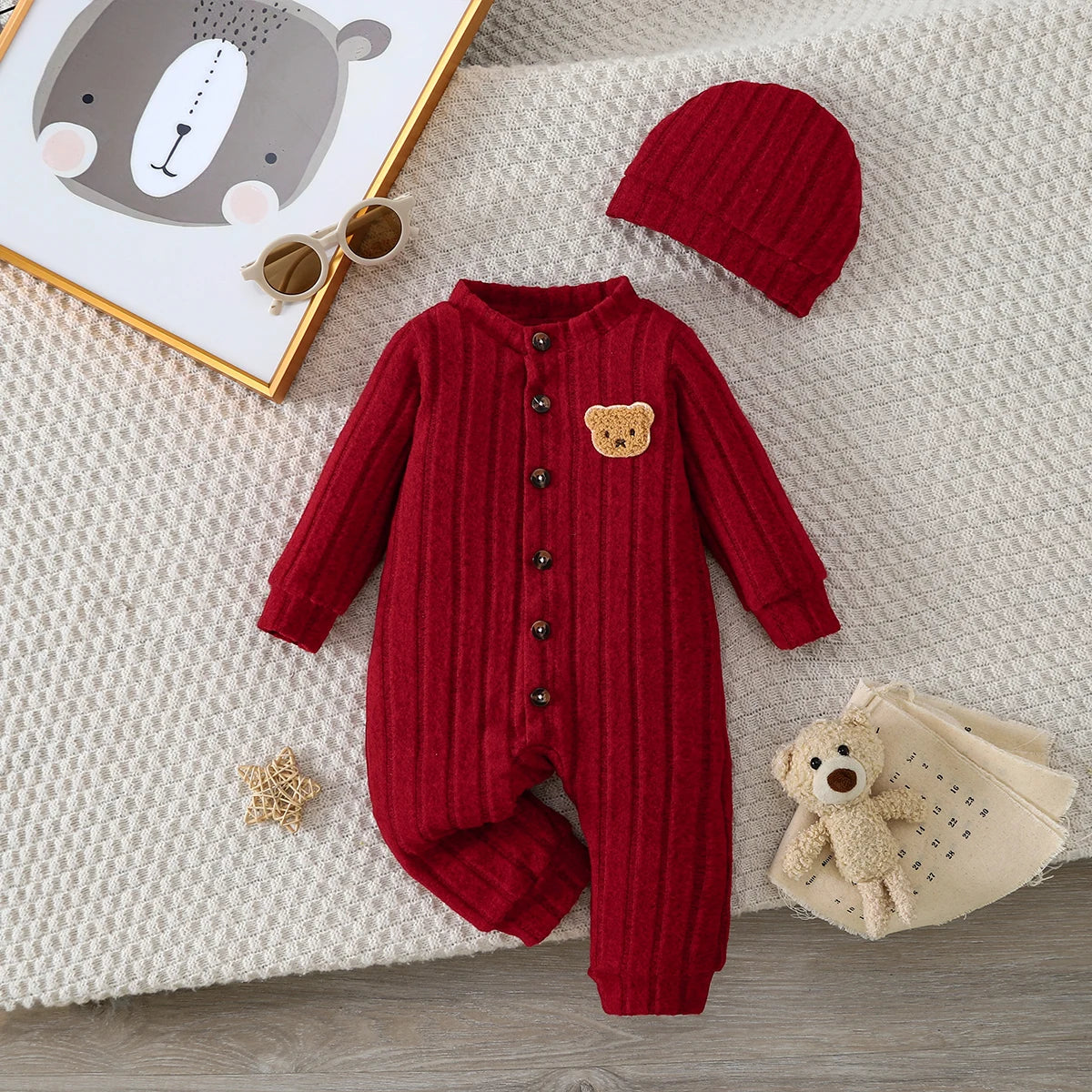 Adorable Bear Onesie for Baby’s Winter Adventures