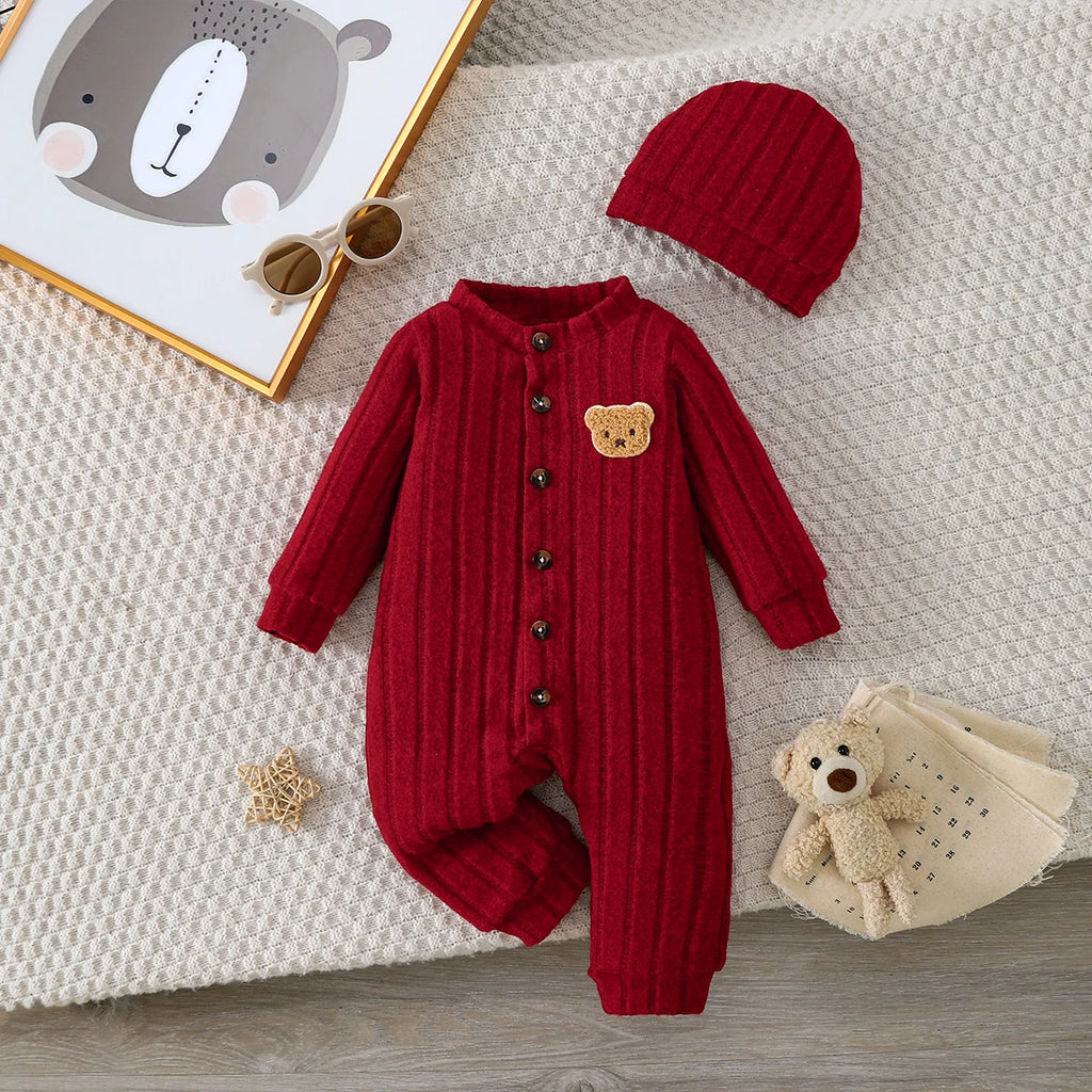 Adorable Bear Onesie for Baby’s Winter Adventures