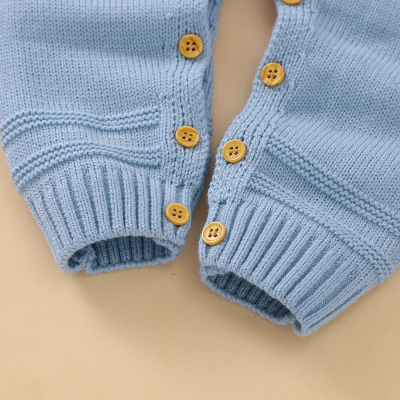 Cute Rabbit Knitted Baby Rompers for Newborns