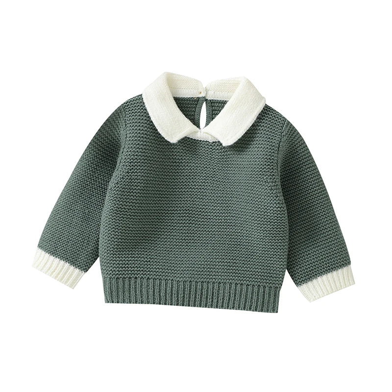 Elegant Baby Knit Turtle Neck Long Sleeve