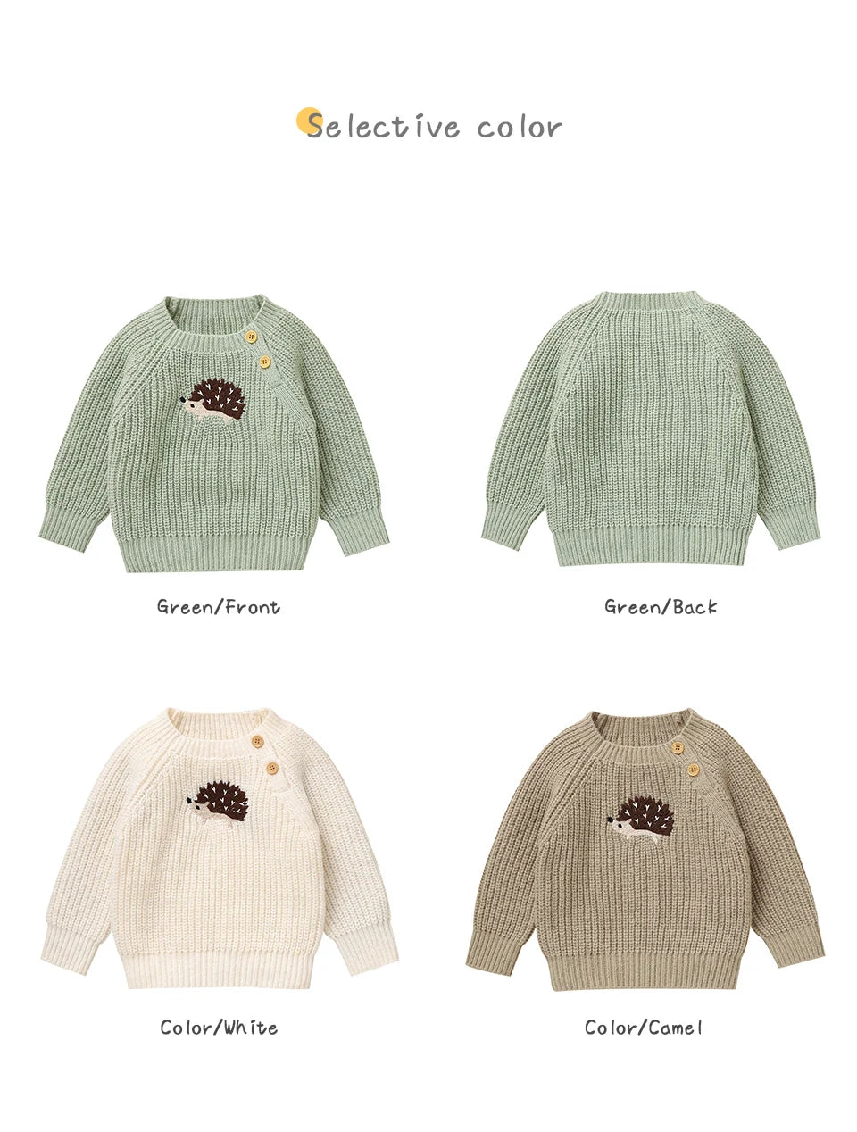 Snuggly Little Hedgehog Knit Pullovers