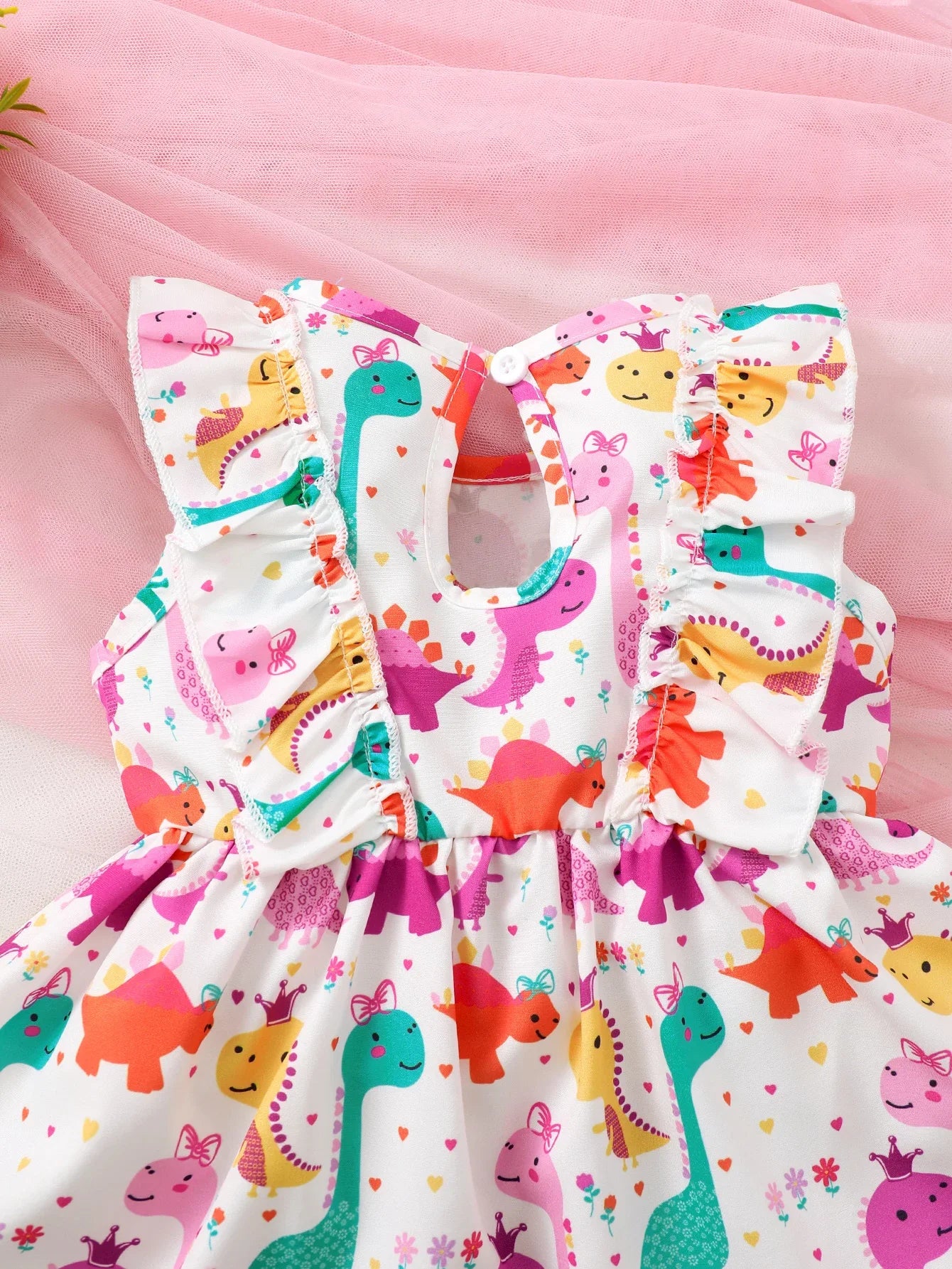 Adorable Dinosaur Toddler Summer Dress