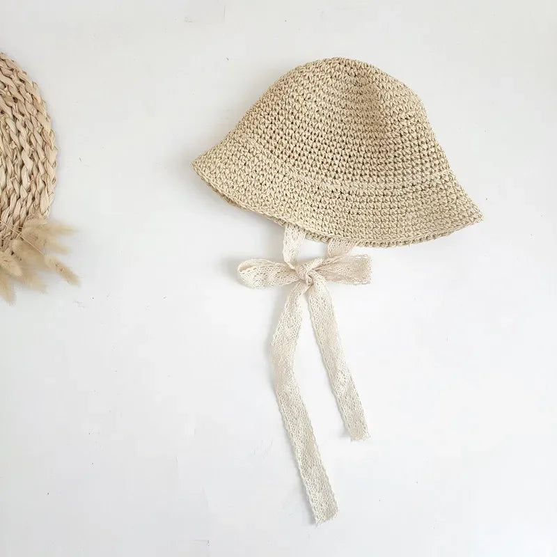 Little Sunshine Lace Baby Beach Panama Hat