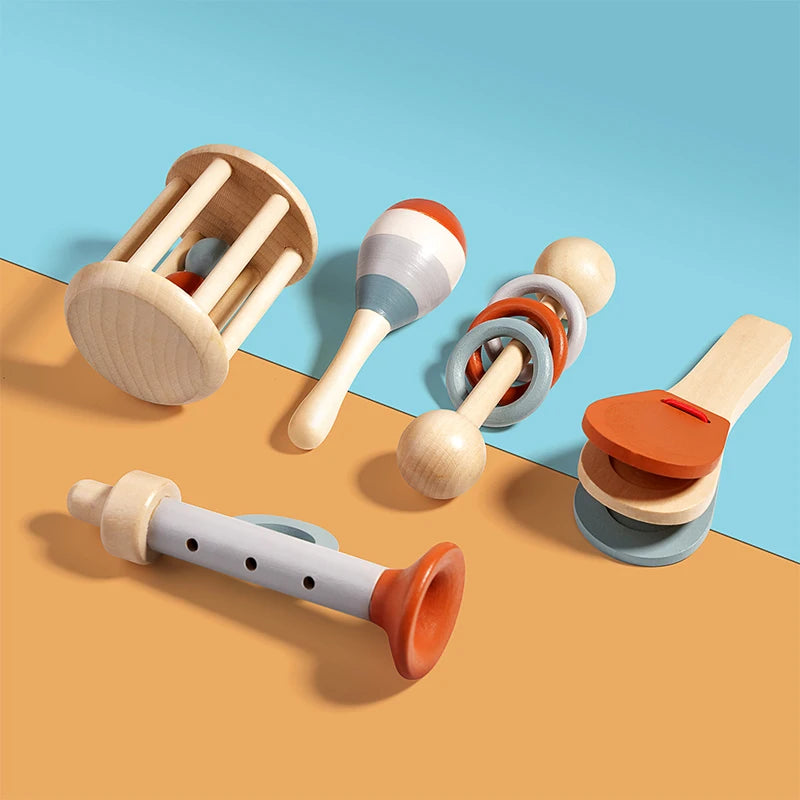 Musical Baby Wooden Toy Set
