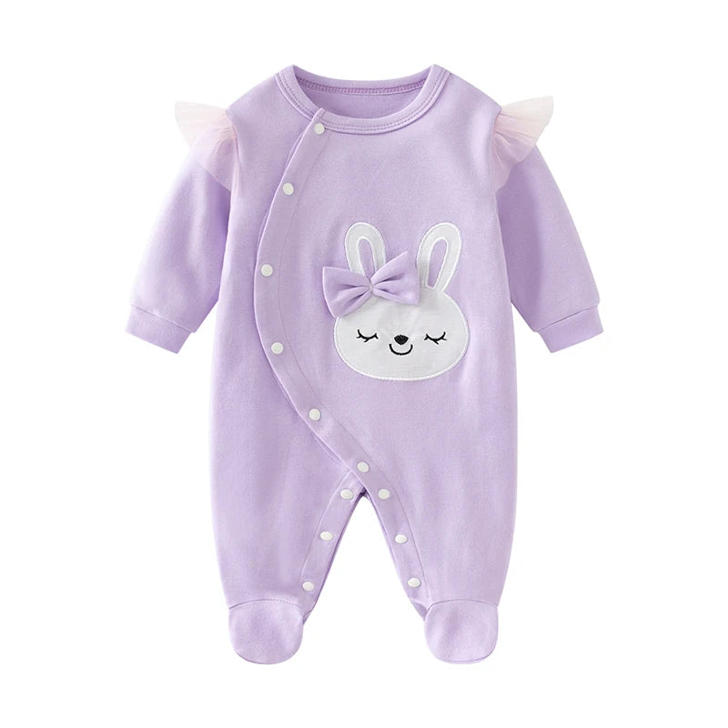 Baby Girl Rabbit Pure Cotton Romper