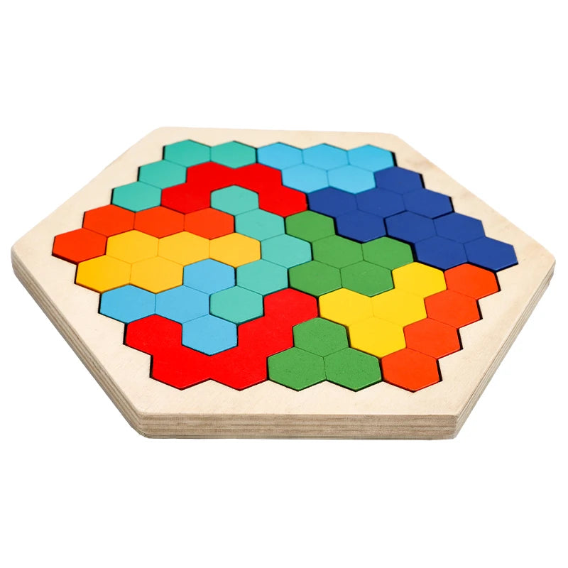 Hexagon Brain Boost Tangram Puzzle