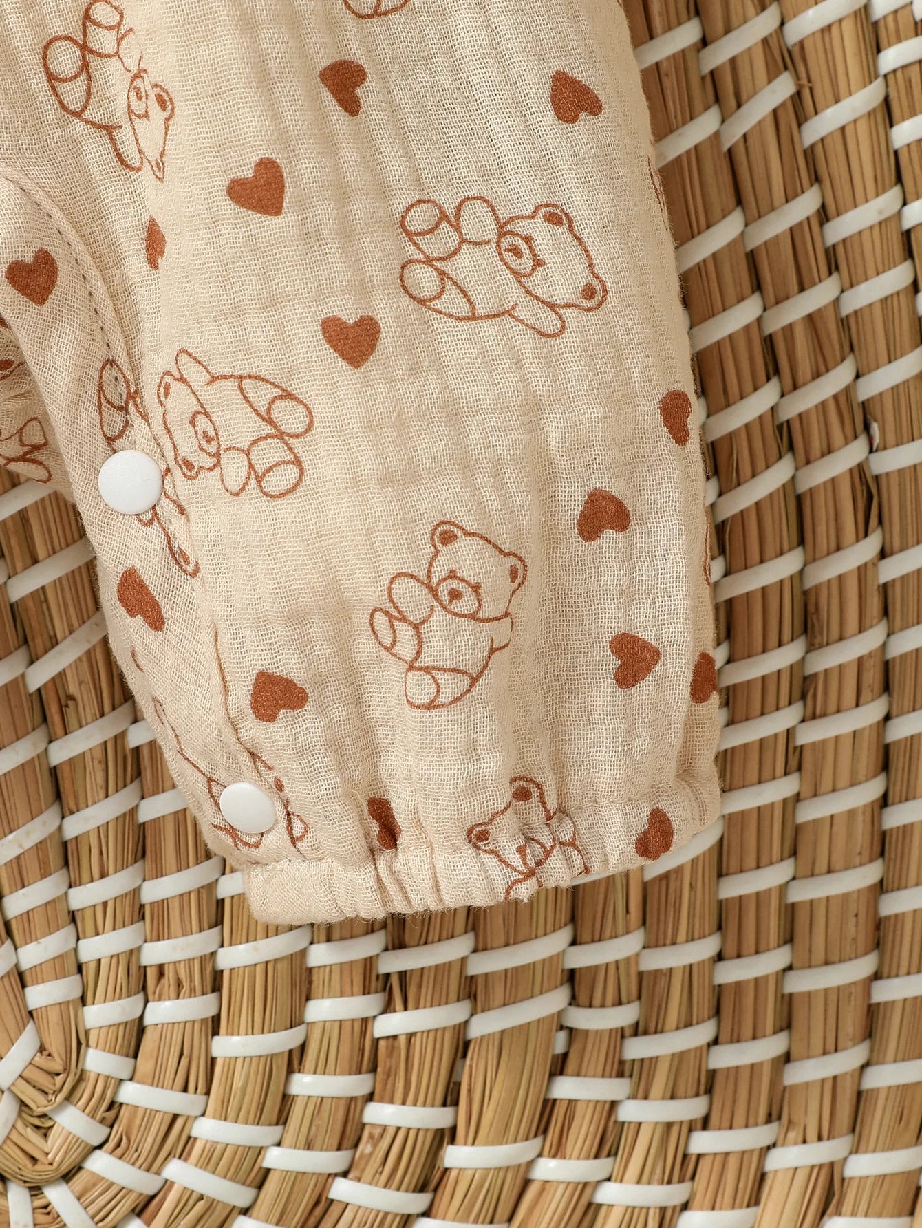 Sweet Floral Baby Romper with Matching Bow Headband Set