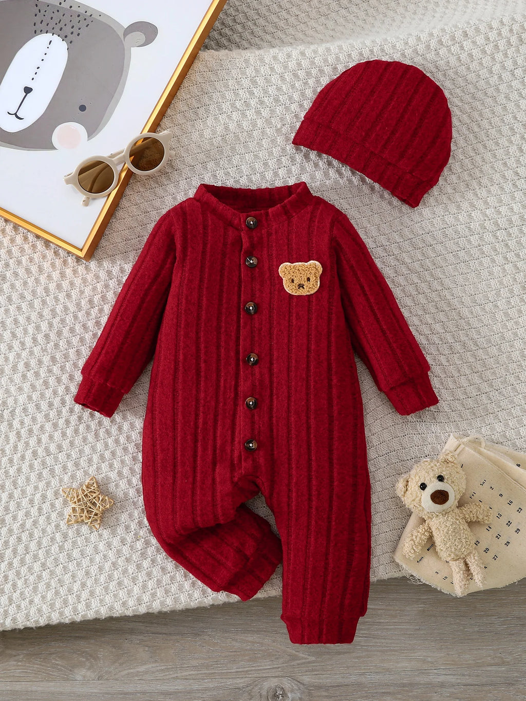 Adorable Bear Onesie for Baby’s Winter Adventures