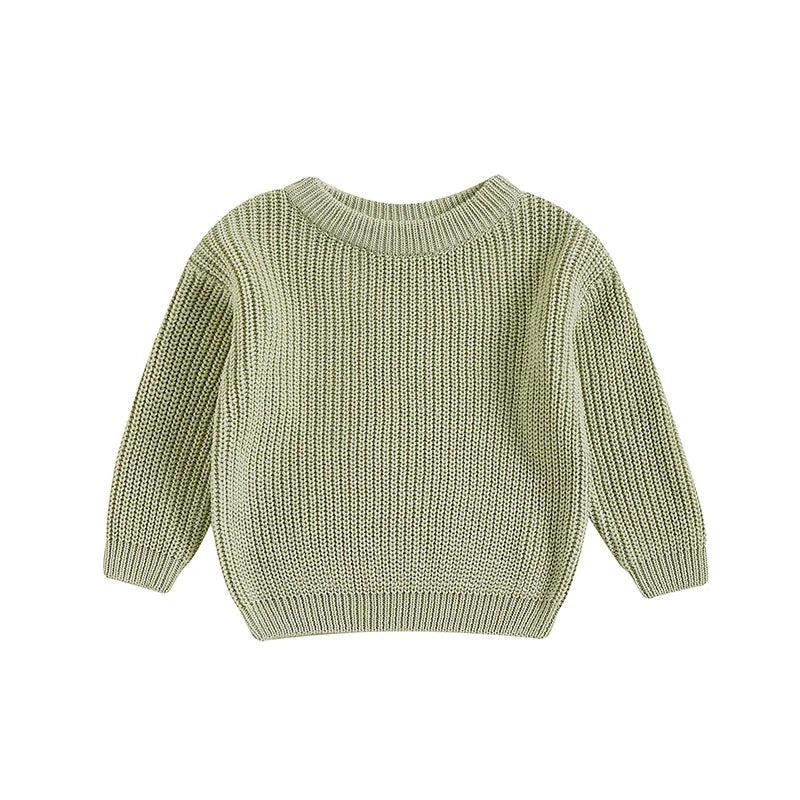 Classic Autumn Knitting Cotton Pullovers  for Kids
