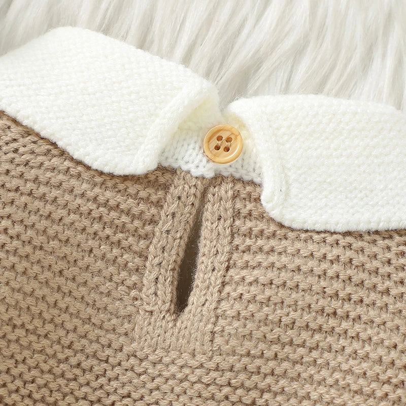 Elegant Baby Knit Turtle Neck Long Sleeve