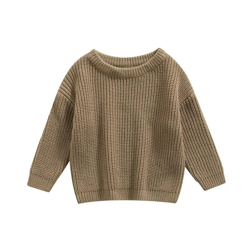 Classic Autumn Knitting Cotton Pullovers  for Kids