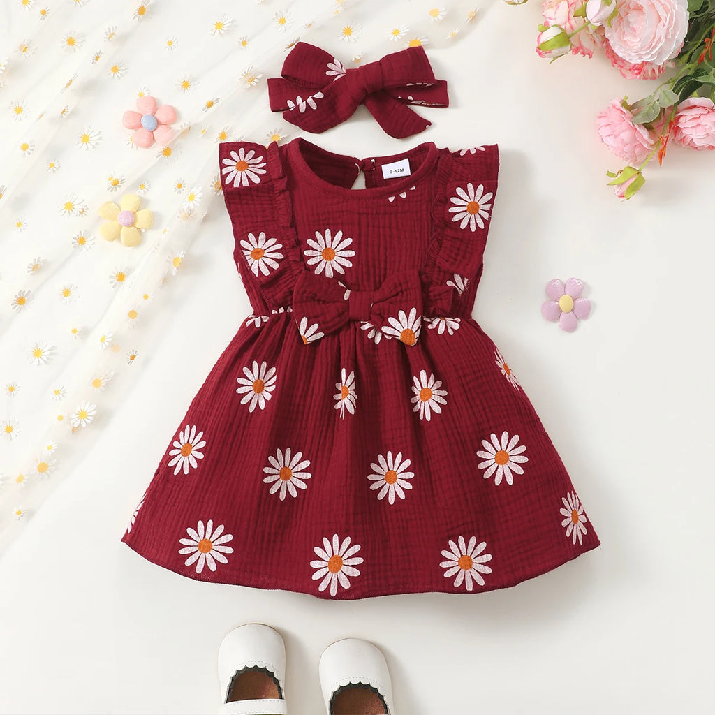 Blooming Daisy Summer Sleeveless Casual  Dress