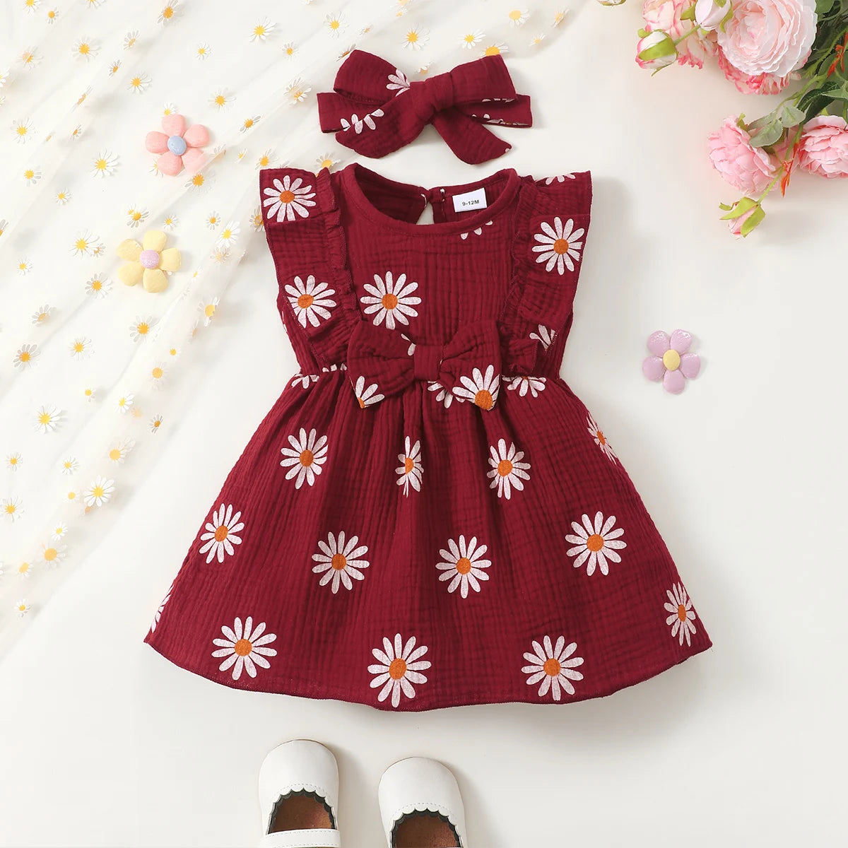 Blooming Daisy Summer Sleeveless Casual  Dress