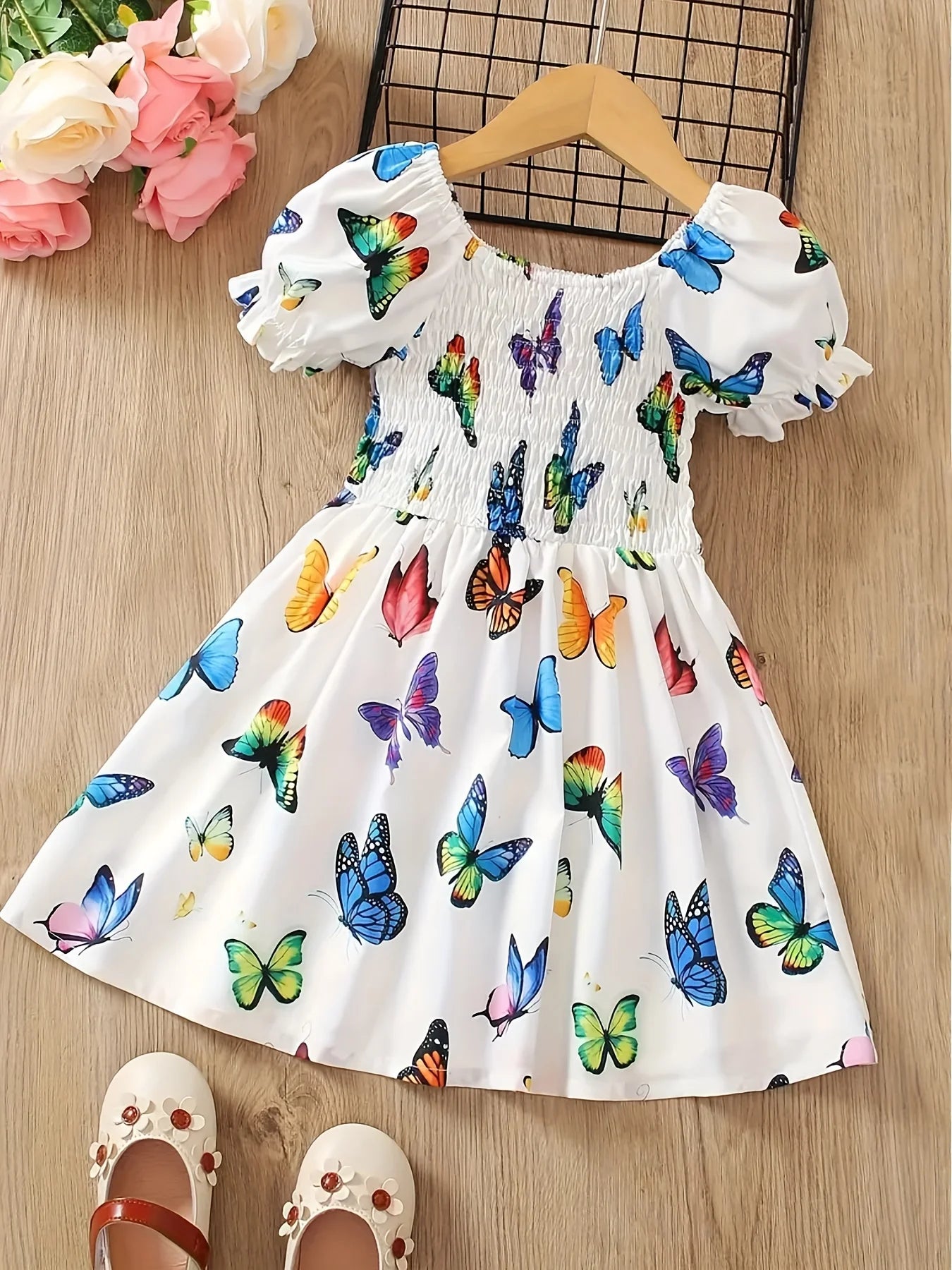 Sweet Butterfly Summer Dress for Kids