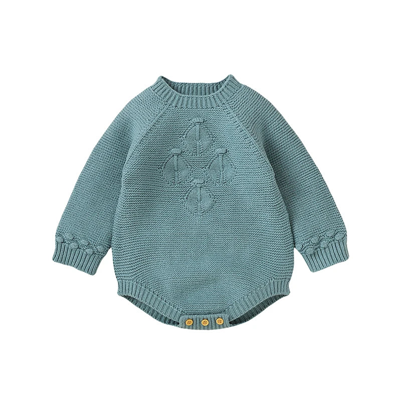 Adorable Baby Knit Bodysuits Long Sleeve Romper