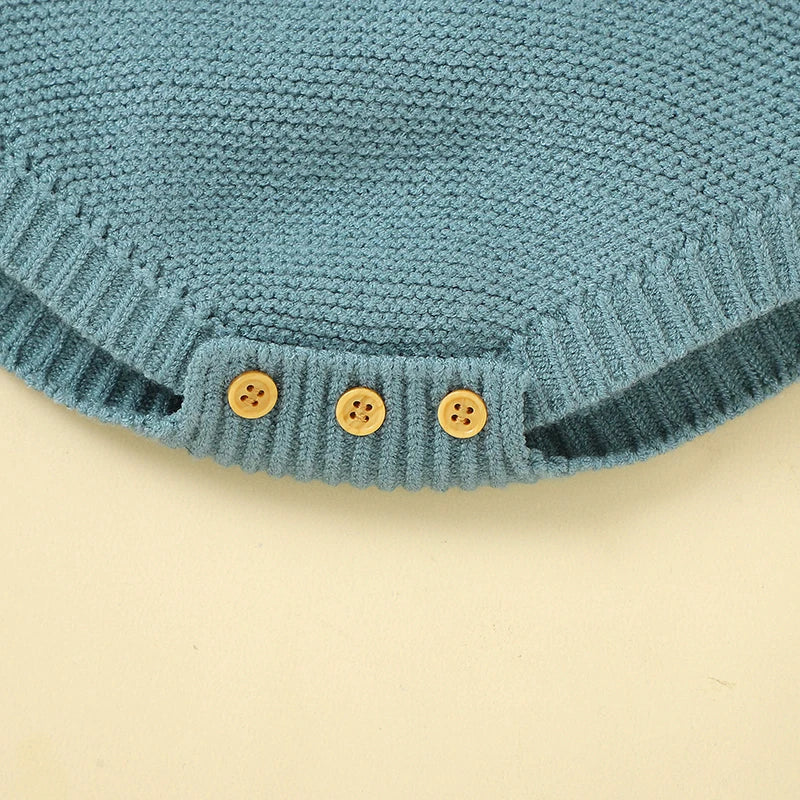 Adorable Baby Knit Bodysuits Long Sleeve Romper
