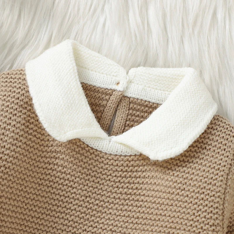 Elegant Baby Knit Turtle Neck Long Sleeve
