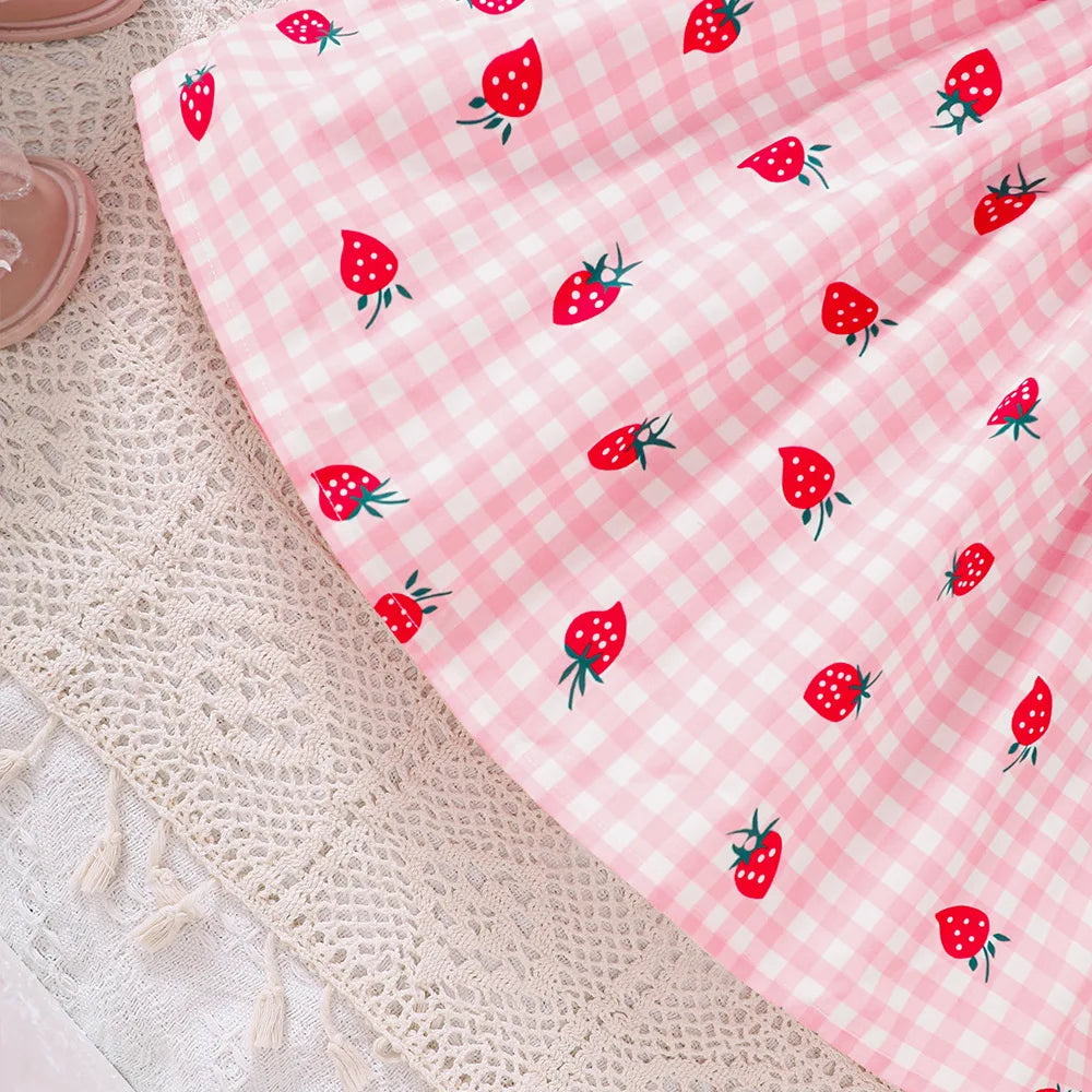 Sweet Strawberry Kid Summer Dress