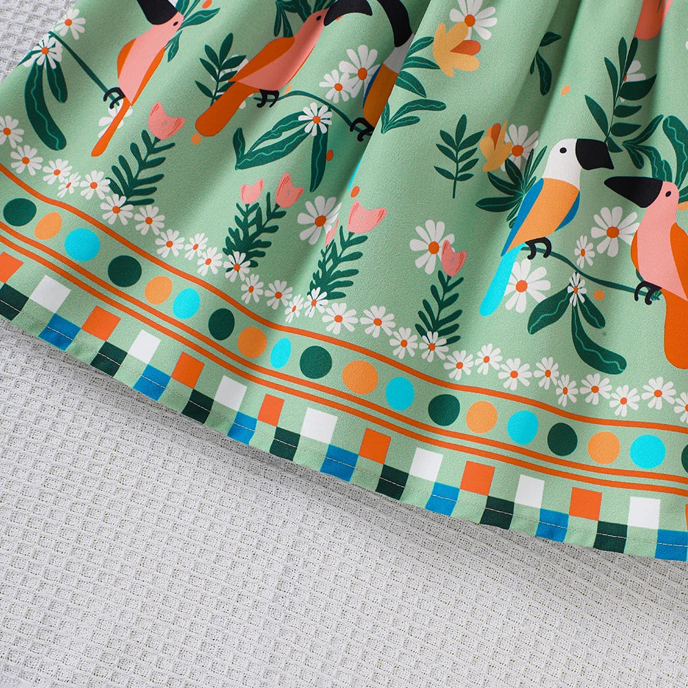 Sunny Garden Girls Flutter Sleeve Dress