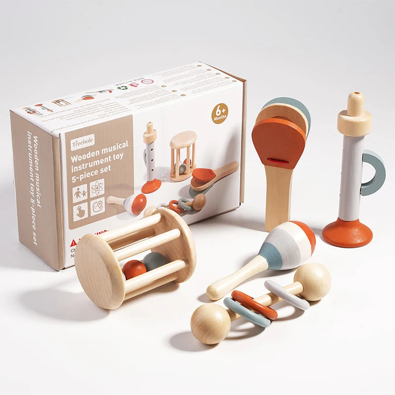 Musical Baby Wooden Toy Set