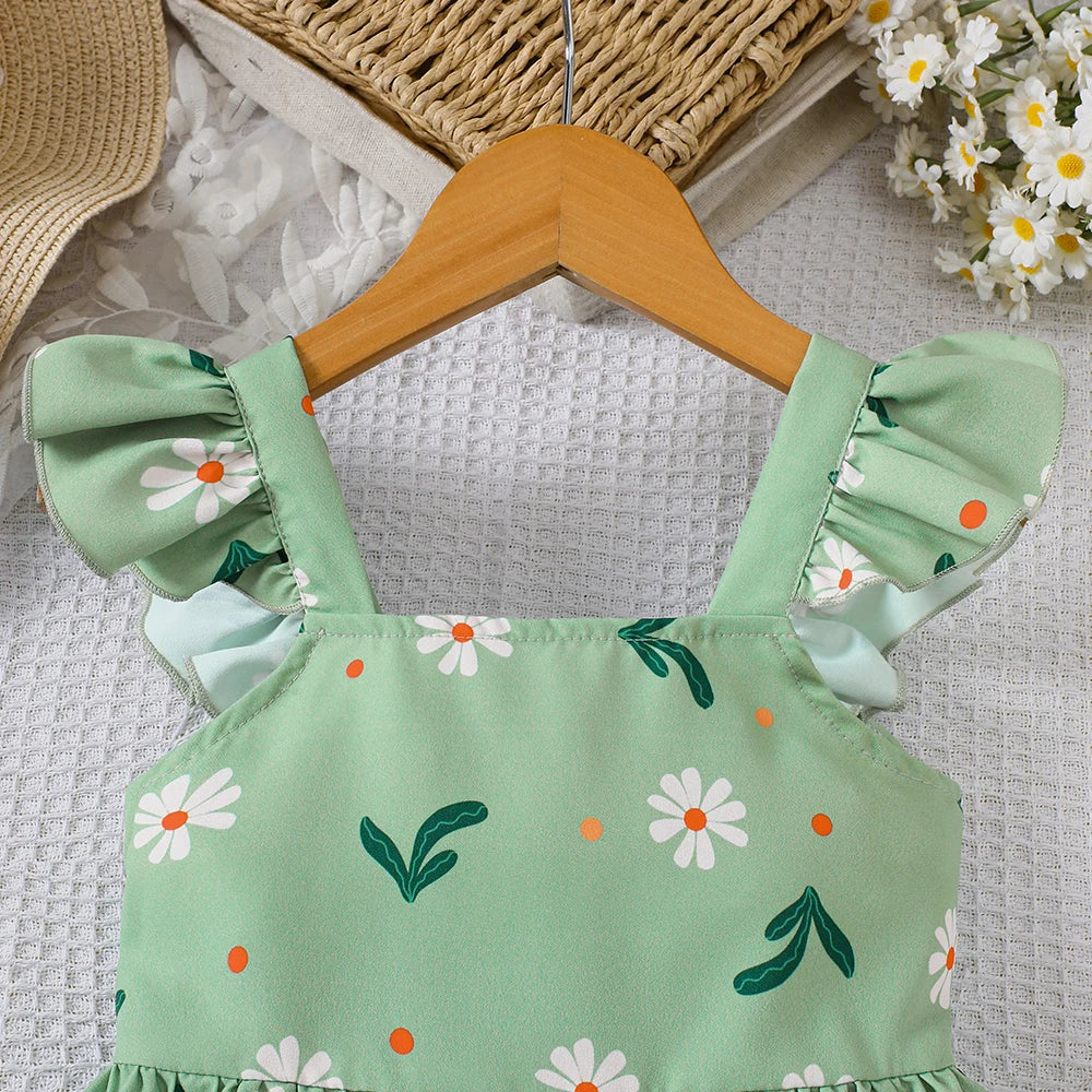 Sunny Garden Girls Flutter Sleeve Dress