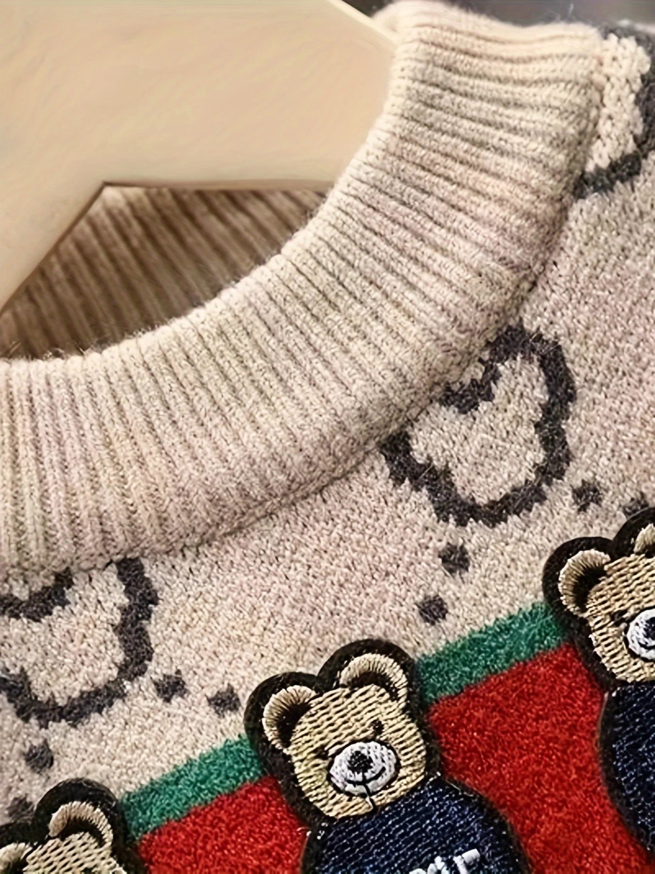 Warm Bear Knit Sweater for Kids