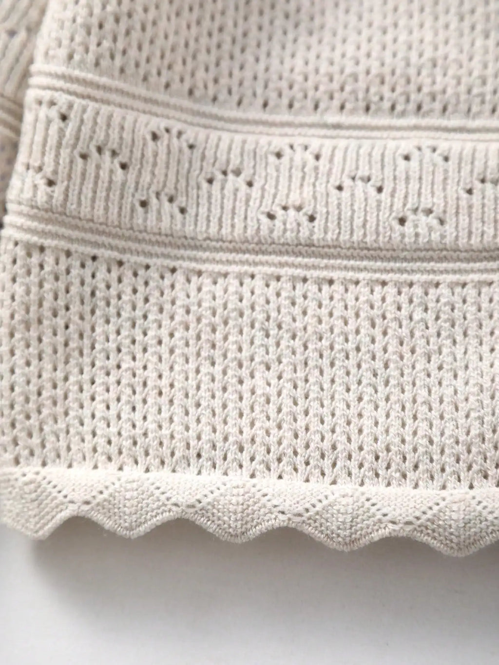 Vintage & Elegant Baby Girl Knit Cardigan