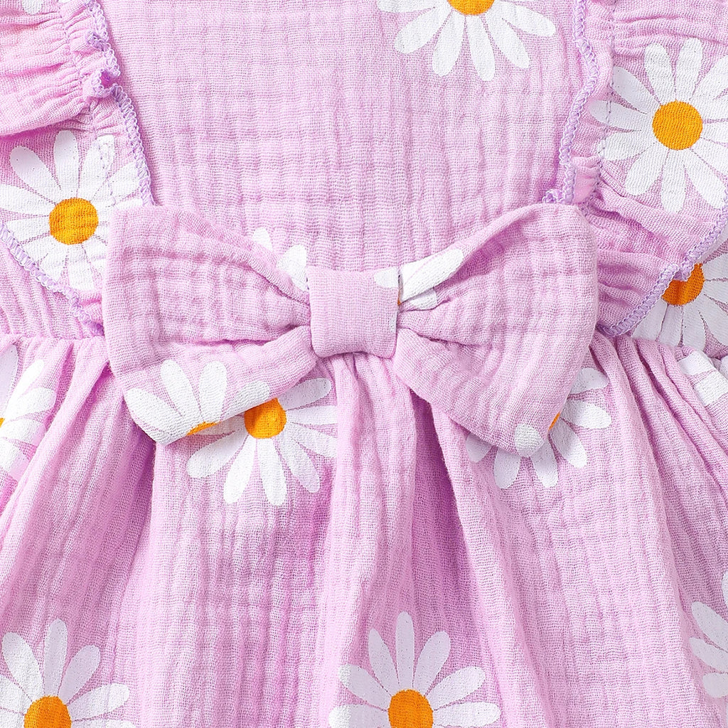 Blooming Daisy Summer Sleeveless Casual  Dress