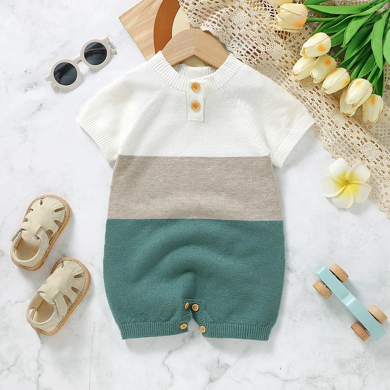 Ultra-Soft Knit Romper Toddler Children Playsuits